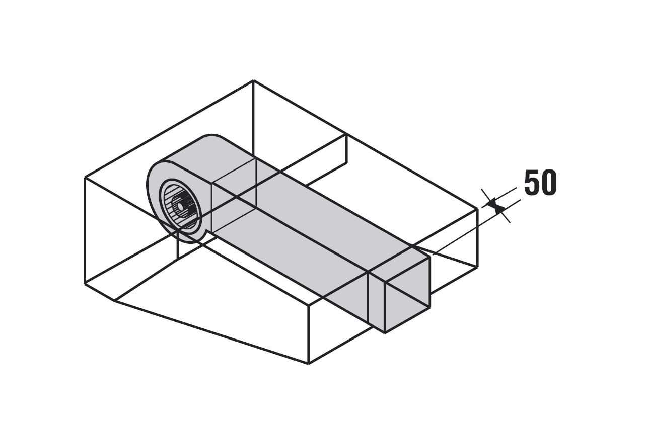 Extraction frontale sur hotte