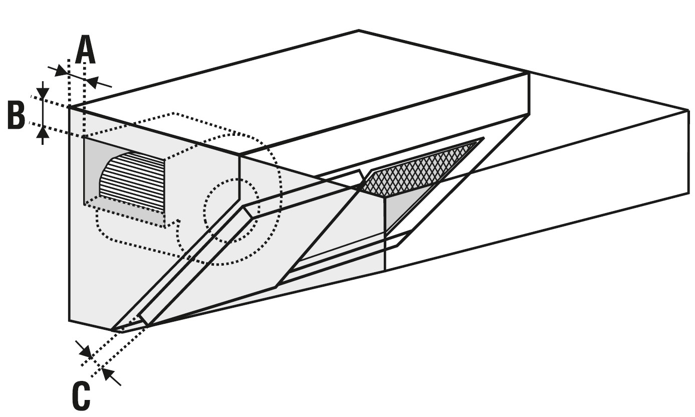 Extraction latérale sur hotte