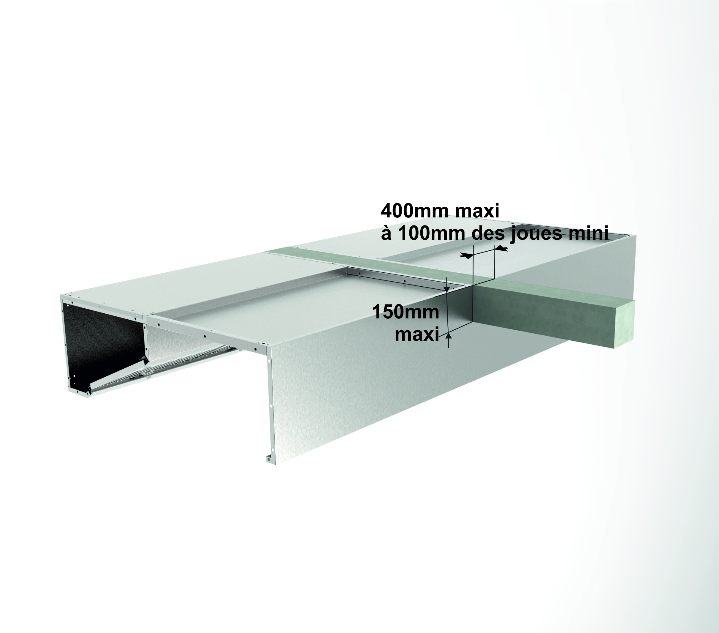 Passage de poutre sur hotte